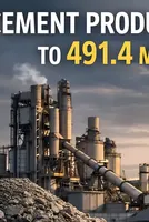 Cement Production Up Eight Point Six Per Cent To 491.4 mn t In FY26