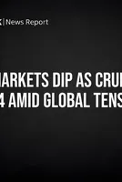 Indian Markets Dip as Crude Oil Hits $84 Amid Global Tensions