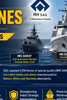 SAIL Supplies 5,700 Tonnes of Special Steel for Indian Navy Ships