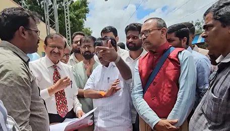 During MP Dr CN Manjunath’s visit, Anekal rail users seek better infrastructure