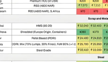 Indian steel prices witness sharp rally in Jan'26 on surging raw materials costs, policy support 