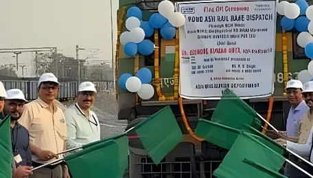 NTPC Vindhyachal sends first pond ash rail rake to NHAI Varanasi under dedicated contract 