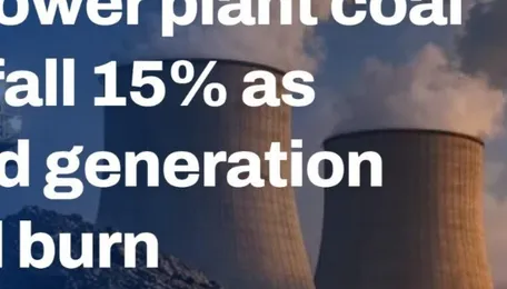 India: Power plant coal stocks fall 15% as elevated generation lifts fuel burn 