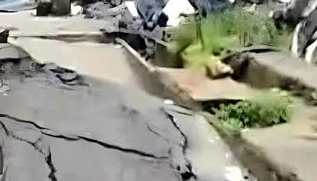 Land subsidence near Rampur market threatens Kedarnath highway connectivity 