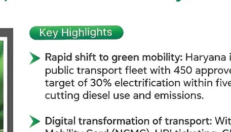 Driving the Green and Digital Shift: Haryana’s Vision For Smart, Sustainable Mobility 