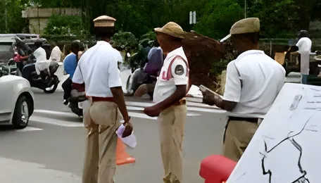Hyderabad KBR Traffic Trial Signals Major Road Shift