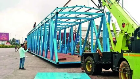 Work resumes on Kaniminike Foot Overbridge 