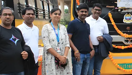 Sri Sarada Devi School rolls out India’s first solar school buses 
