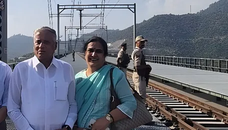 V Somanna inspects Chenab, Anji bridges during Jammu visit 