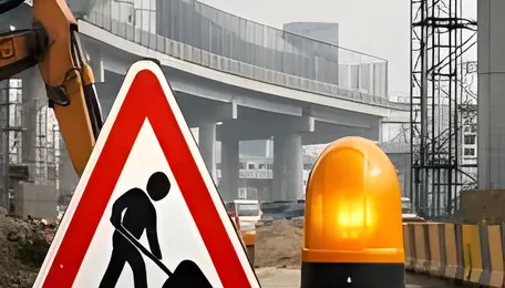 Skywalk And Foot Over Bridge Construction Underway At Madhuban Chowk 