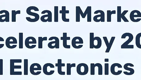 Solar Salt Market Forecast 2035: High-Purity Demand Drives Mid-Single-Digit CAGR - News and Statistics 