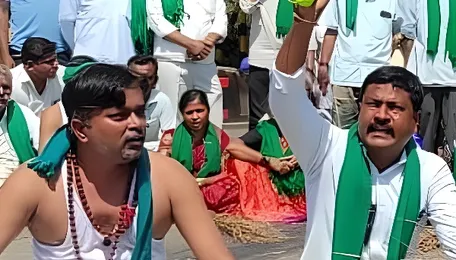 Upset over Centre seeking time to consider their demands, sugarcane growers launch protest in Belagavi 