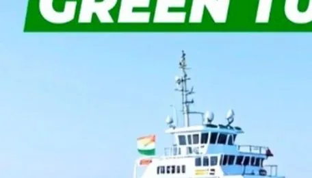 Union Minister Sarbananda Sonowal flags-off steel cutting of India's first Green Tug for Kandla's Deendayal Port Authority 