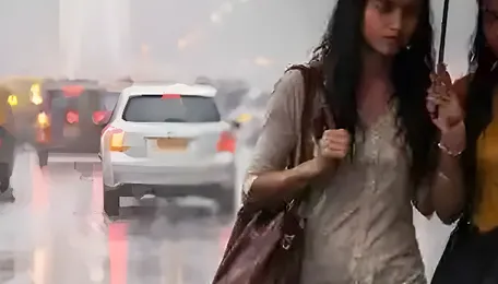 Delhi NCR Rainfall Brings Heat Relief