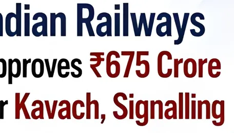 Indian Railways Approves ₹675 Crore for Kavach, Signalling and Freight Projects 