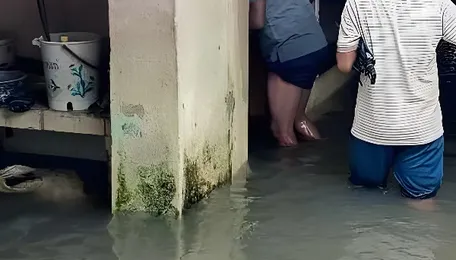 Newly built highway caves in Kendrapada 