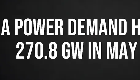India Power Demand Hits Record 270.8 GW in May 2026 