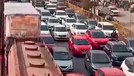 Hyderabad Traffic Diversions Disrupt Uppal Commuters