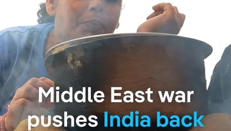 DW News. . India is turning to more polluting fuels as war-driven gas shortages disrupt LPG supplies. Conflict in the Middle East has hit shipping through the Strait of Hormuz, leaving homes and businesses scrambling. With supplies tight, demand for dirtier fue 