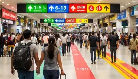 Delhi Railway Hub Introduces Colour Navigation System