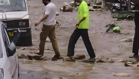 Heavy rains trigger flash floods in Doda, damage houses and roads 