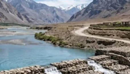 India Builds First Rock Check Dam on the Indus River in Ladakh 