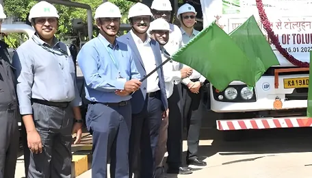 MRPL flags off first parcel truck of Toluene