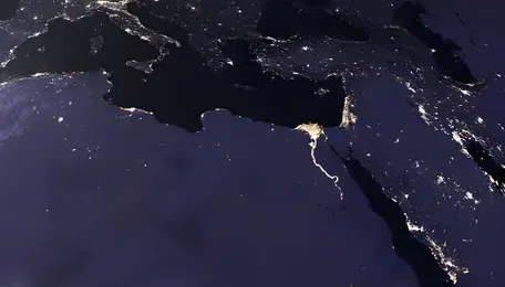 Which is the Brightest Region on Earth at Night? 