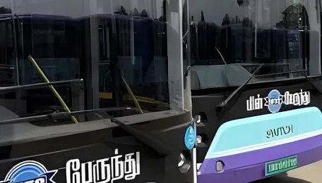 Chennai Electric Bus Rollout Tests Public Transport Access
