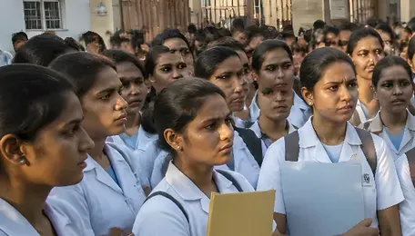 Apollo Nursing College Ahmedabad Students Protest Three-Year Campus Delay
