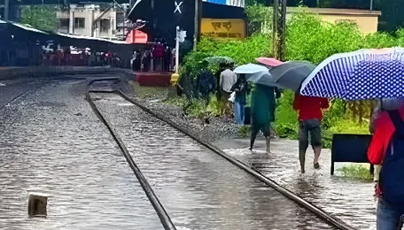 Mumbai Rail Tracks Face Monsoon Flood Risks