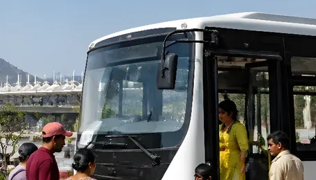 Statue of Unity Gets 55 Free Electric Buses for Tourists 