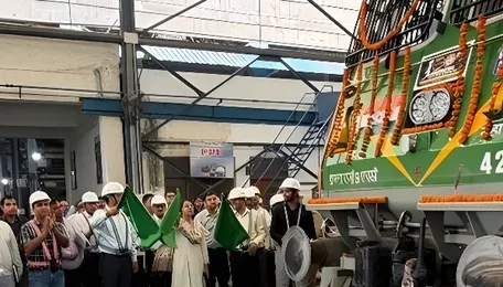 150th locomotive built at Electric Loco Shed in Saharanpur flagged off 