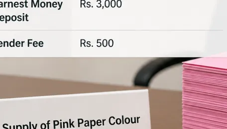 Government of Manipur issues tender for supply of pink paper colour in Imphal