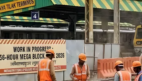 Mumbai LTT Block Advances Railway Infrastructure Works