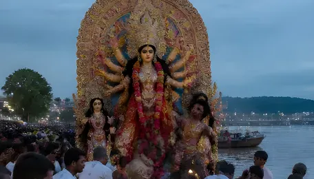 Guwahati Durga Idol Immersion Triggers Two-Day Traffic Plan
