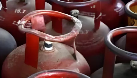 LPG cylinders being filled outside Kathmandu Valley amid highway disruption 