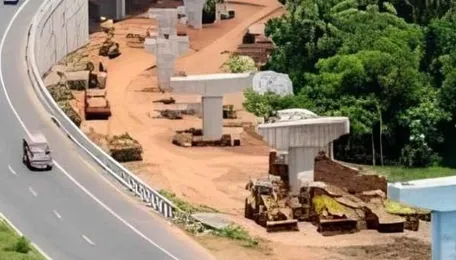 India is spending nearly $1 billion on a 78-kilometer ring road built to reroute an entire city's traffic 