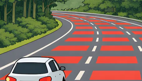 To make drivers slow down for animals, this road 'turns red' 