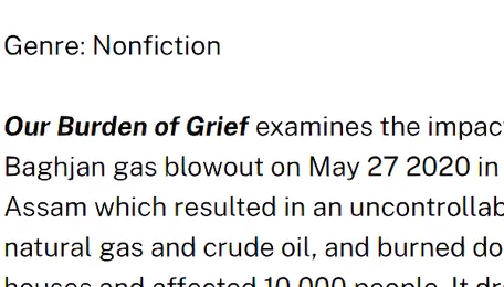 A new book documents voices from the Baghjan disaster 
