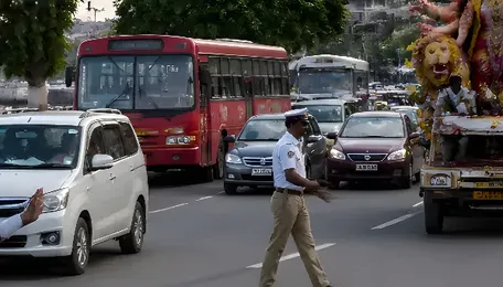 Hyderabad Traffic Restrictions Begin Around Hussain Sagar for Durga Immersions