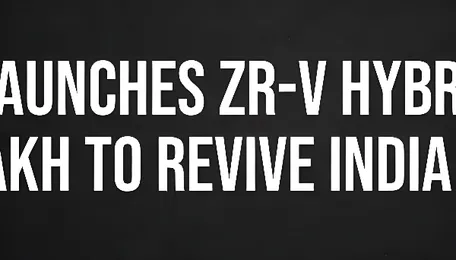 Honda Launches ZR-V Hybrid at ₹47.99 Lakh to Revive India Sales 