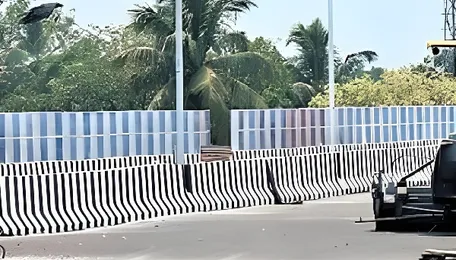 NHAI sets up noise barriers along Keralam's Aroor-Thuravoor elevated highway 