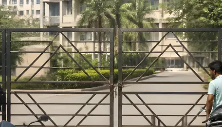 IITRAM Hostel Parking Dispute Escalates as NSUI Locks Gate