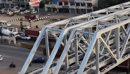 K-RIDE installs two 61-metre girders over NH-44 near Chandapura 