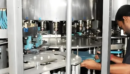 Inside the making of water bottles 