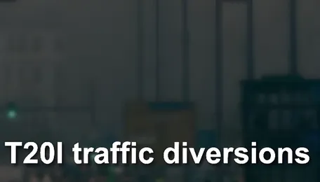 Traffic diversions in Uppal for India-West Indies T20I on October 14 