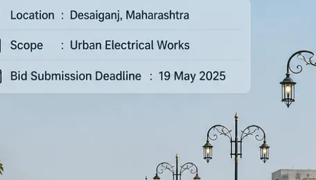 Government of Maharashtra invites tender for decorative poles and streetlight fixtures in Desaiganj
