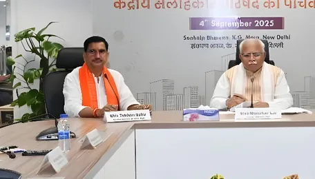 Union Minister of Power and Housing and Urban Affairs Manohar Lal chairs the 5th meeting of Group of Ministers constituted for addressing issues related to viability of distribution utilities in the country 