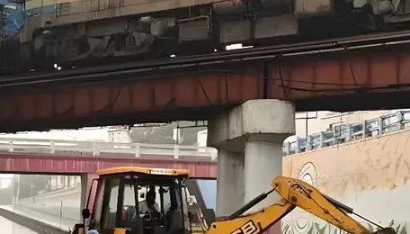 Trichy Melapudur road under bridge closed for maintenance